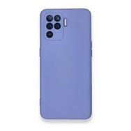 Newface Oppo Reno 5 Lite Nano İçi Kadife Silikon Lila Cep Telefonu Kılıfı