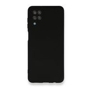Newface Samsung Galaxy A12 Nano İçi Kadife Silikon Siyah Cep Telefonu Kılıfı