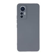 Newface Xiaomi Mi 12 Lite Nano İçi Kadife Silikon Gri Cep Telefonu Kılıfı