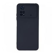 Newface Xiaomi Poco M4 Pro 4G Nano İçi Kadife Silikon Lacivert Cep Telefonu Kılıfı