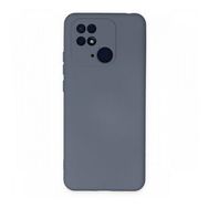 Newface Xiaomi Redmi 10C Nano İçi Kadife Silikon Gri Cep Telefonu Kılıfı