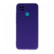 Newface Xiaomi Redmi 9C Nano İçi Kadife Silikon Mor Cep Telefonu Kılıfı