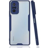 Newface Xiaomi Redmi Note 10 Pro Platin Silikon Lacivert Cep Telefonu Kılıfı
