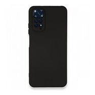 Newface Xiaomi Redmi Note 11 Nano İçi Kadife Silikon Siyah Cep Telefonu Kılıfı