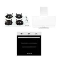 Newton F-17 GLS640 MFA400 2'li Beyaz Ankastre Set