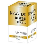 Newvital Biotin 5000 mcg İçeren 60 Tablet