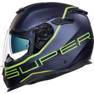 Nexx Sx.100 Superspeed Mat Mavi-Sarı Motorsiklet Kaskı