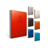 Nezih 17x24 cm Gıpta Vip 140 Yaprak Çizgili Deri Kapak Spiralli Defter