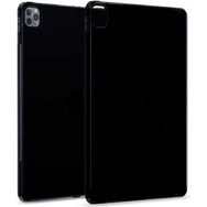 Nezih Case Apple iPad 12.9 Pro 2020 Süper Siyah + Nano Ekran Koruyucu Siyah Silikon Cep Telefonu Kılıf