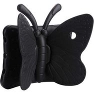Nezih Case Apple iPad 9.7 2018 Butterfly Standlı Siyah + Nano Ekran Koruyucu Siyah Silikon Cep Telefonu Kılıf