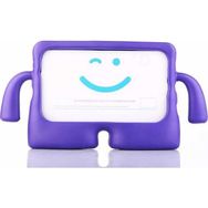 Nezih Case Apple iPad 9.7 2018 Maskotlu Standlı Mavi Mavi Silikon Cep Telefonu Kılıf