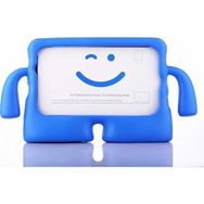 Nezih Case Apple iPad Pro 10.2 Inç Standlı Renkli Şık Tasarım Mavi + Nano Ekran Koruyucu Mavi Silikon Cep Telefonu Kılıf