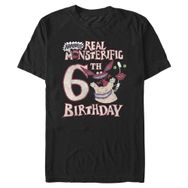 Nickelodeon Big & Tall Aaahh Monsters a Real Monsterific 6. Black Erkek T-shirt