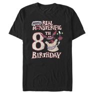 Nickelodeon Big & Tall Aaahh Monsters a Real Monsterific 8. Black Erkek T-shirt