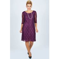 Nidya Moda 4009DM Mürdüm Kadın Elbise