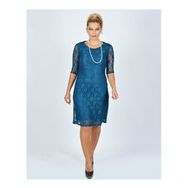 Nidya Moda 4009DP Petrol Kadın Elbise
