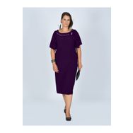 Nidya Moda 4026M Mürdüm Büyük Beden Kadın Abiye Elbise