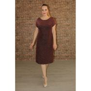 Nidya Moda 4035ABR Bronz Simli Kadın Elbise