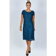 Nidya Moda 4035DP Büyük Beden Dantel Vako Elbise