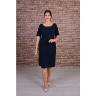 Nidya Moda Dantel Kombin Krep Siyah Abiye Elbise