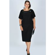 Nidya Moda S4026 Siyah Kadın Abiye Elbise