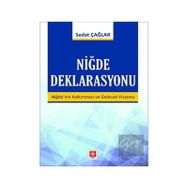 Niğde Deklarasyonu - Sedat Çağlar