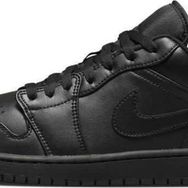Nike 553558-093 Air Jordan 1 Low Siyah Erkek Spor Ayakkabı
