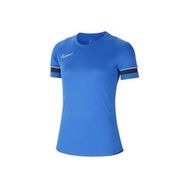 Nike CV2627-463 Kadın W Nk Df Acd21 Top Ss Kadın Mavi Futbol Tişört