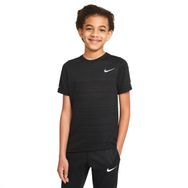 Nike DD3055-010 B Nk Df Ss Miler Top Çocuk Siyah Günlük Stil Tişört