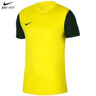 Nike DH8035-719 M Nk Df Tiempo Prem II Jsy Ss Erkek Sarı Futbol Tişört