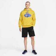 Nike DM5458-709 Sportswear Swoosh League Sarı Erkek Kapüşonlu Sweatshirt