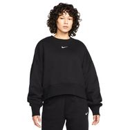 Nike DQ5761-010 Siyah Sportswear Phoenix Günlük Stil Kadın T-Shirt