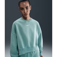 Nike DQ5761-017 Sportswear Phoenix Fleece Over-Oversized Crew-Neck Yeşil Kadın Sweatshirt