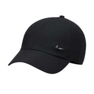 Nike FB5372-010 Siyah Dri-FIT Club Unstructured Metal Swoosh Cap Unisex Şapka