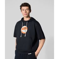 Nike FN2887-010 Standard Issue Hooded Short Sleeve Top Siyah Erkek Sweatshirt