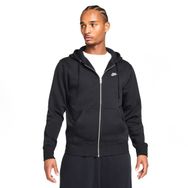 Nike FN3861-010 Siyah Club Full-Zip Fleece Hoodie Erkek Sweatshirt