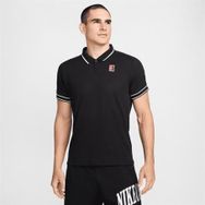 Nike FQ2101-010 Court Heritage Tenis Siyah Polo Yaka Erkek T-shirt