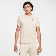 Nike FQ2101-104 Court Heritage Tenis Krem Polo Yaka Erkek T-shirt