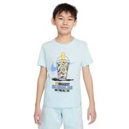 Nike HQ3227-474 Mavi Sportswear Günlük Stil Çocuk T-Shirt