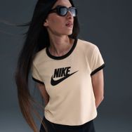 Nike IF4072-126 SS Ringer Tee Vintage Run Bej Kadın T-Shirt