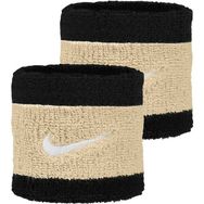 Nike N.000.1565.055.OS Swoosh Wristbands 2 PK Siyah Unisex Antrenman Bileklik