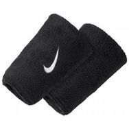 Nike N.NN.05.010.OS Swoosh Doublewide Wristbands Siyah Havlu Bileklik