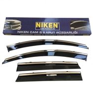 Niken 2015-2020 Toyota Hilux Kromlu 4'lü Cam Rüzgarlığı Set