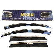 Niken 2016-2021 Fiat Egea Kromlu 4'lü Cam Rüzgarlığı Set