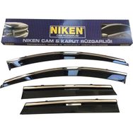 Niken 2016-2021 Renault Megane 4 Sedan Cam Rüzgarlığı Kromlu