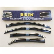 Niken Renault Megane 4 HB 2016 Sonrası Kromlu Cam Rüzgarlığı