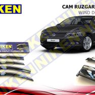Niken Volkswagen Passat B8 2015 Ruzgarligi 4lu Kromlu Cam