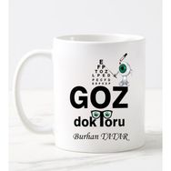 Nil Hediye Göz Doktoru Temalı Beyaz Kupa
