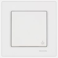 Nilson Moda Beyaz Işıklı Light Anahtar