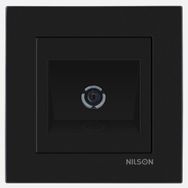Nilson Moda Siyah Geçişli Tv Prizi